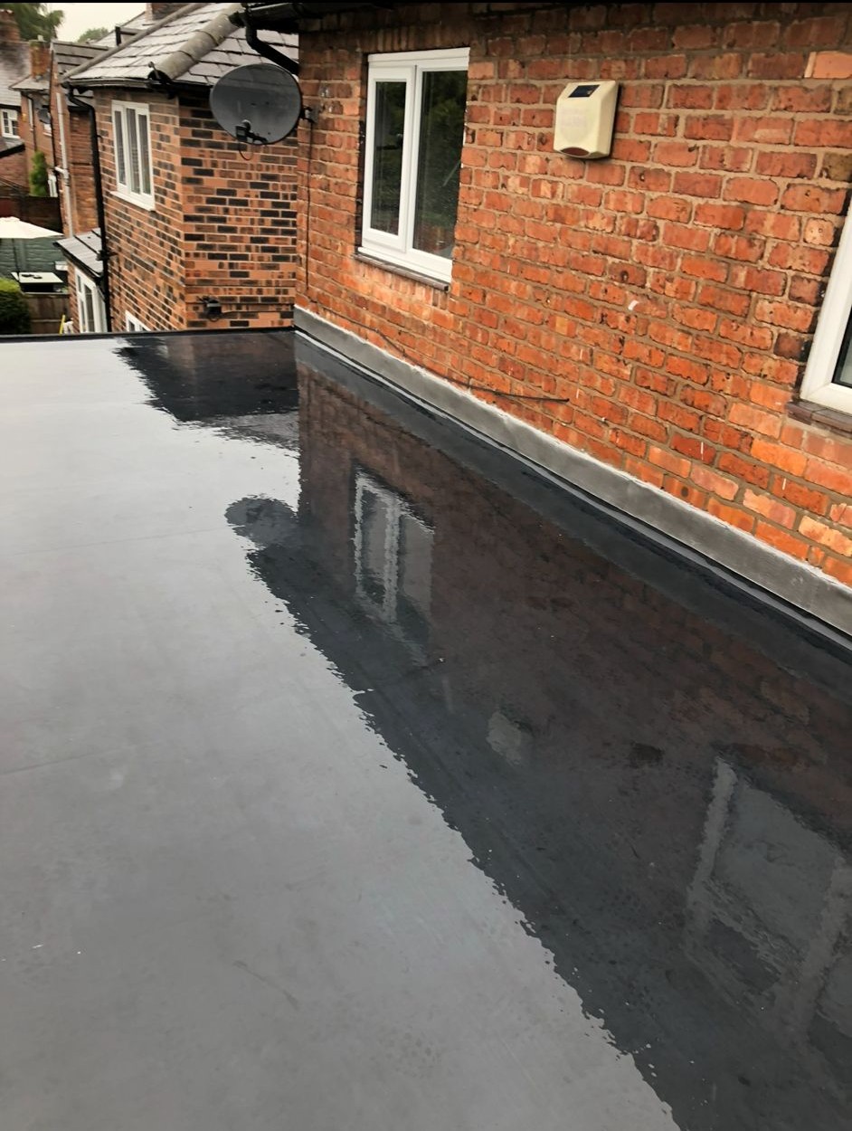 Completed roof section