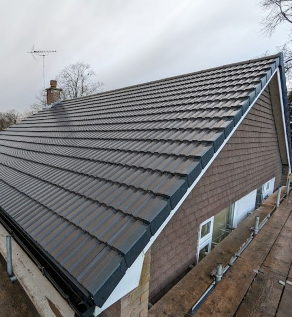 Completed roofing project